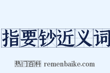 指要钞近义词是什么意思的图片